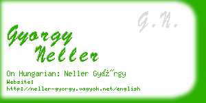gyorgy neller business card